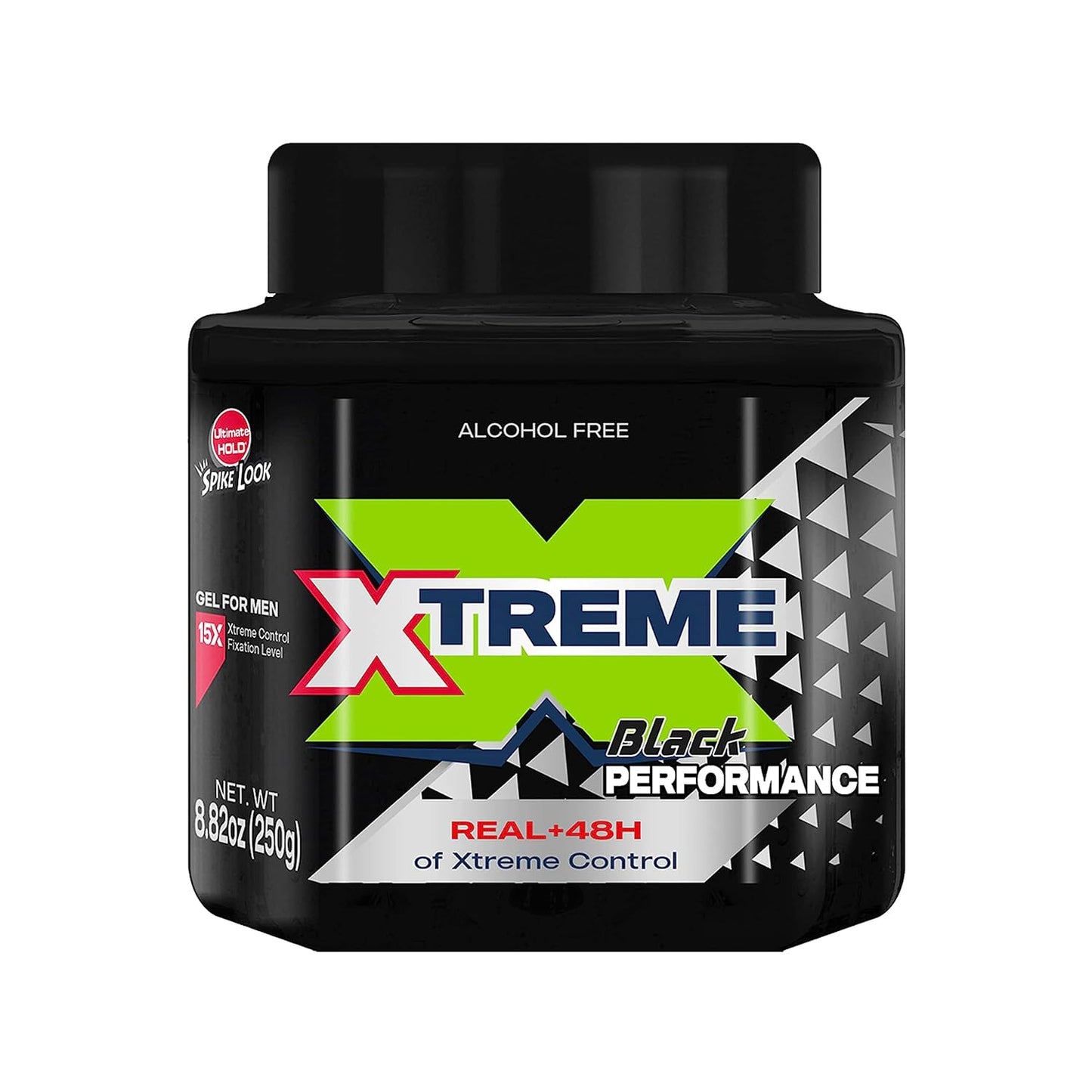 Xtreme Performance Black Hair Gel - Aloe Vera Infused, 8.82 oz Jar | Pack of 12