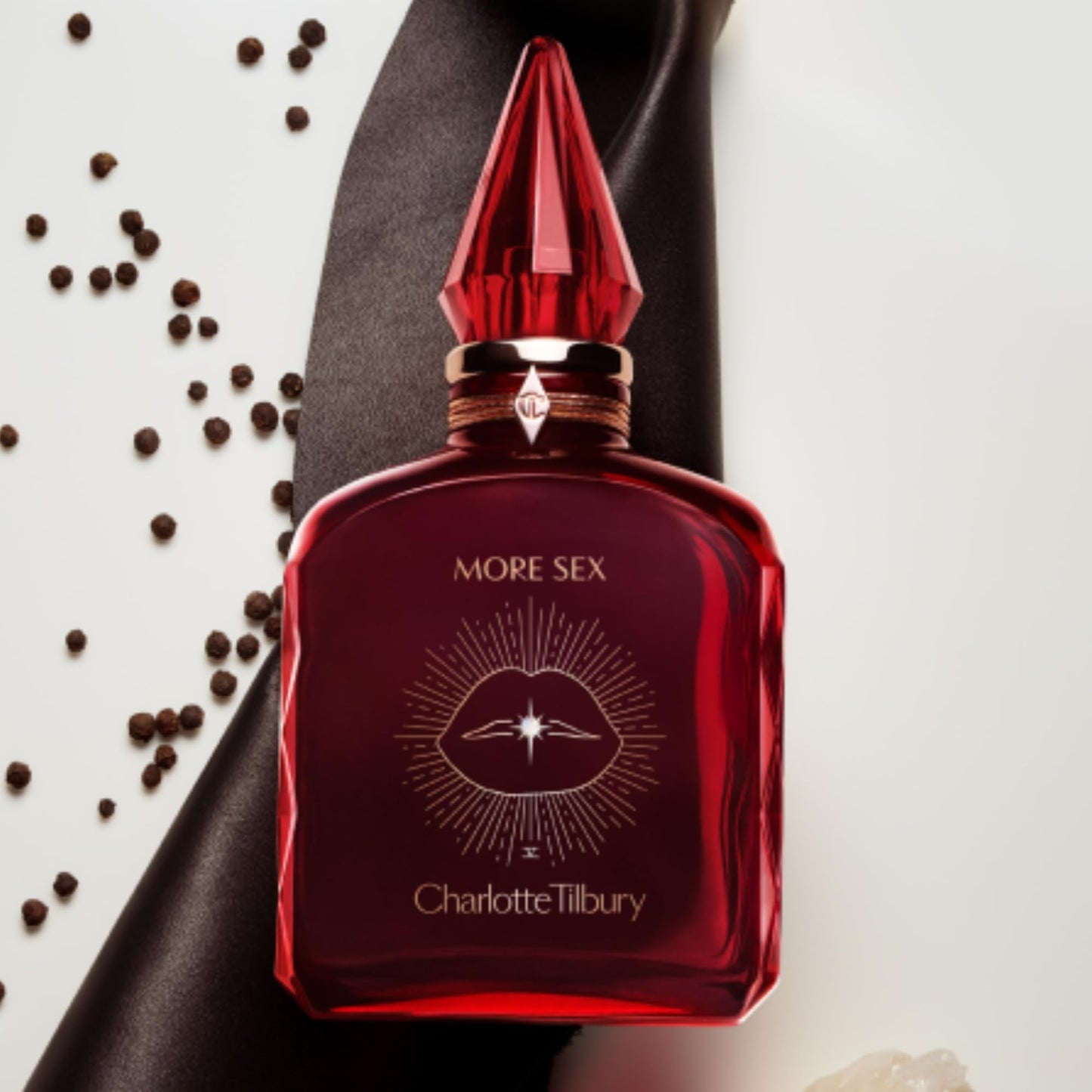 Charlotte Tilbury More Sex Eau De Parfum - Pheromone Enhancing Sandalwood Perfume with Naturally-Derived Oils - Long-Lasting Scent with Notes of Black Pepper, Velvety Musk & Ambery Wood (100ml)