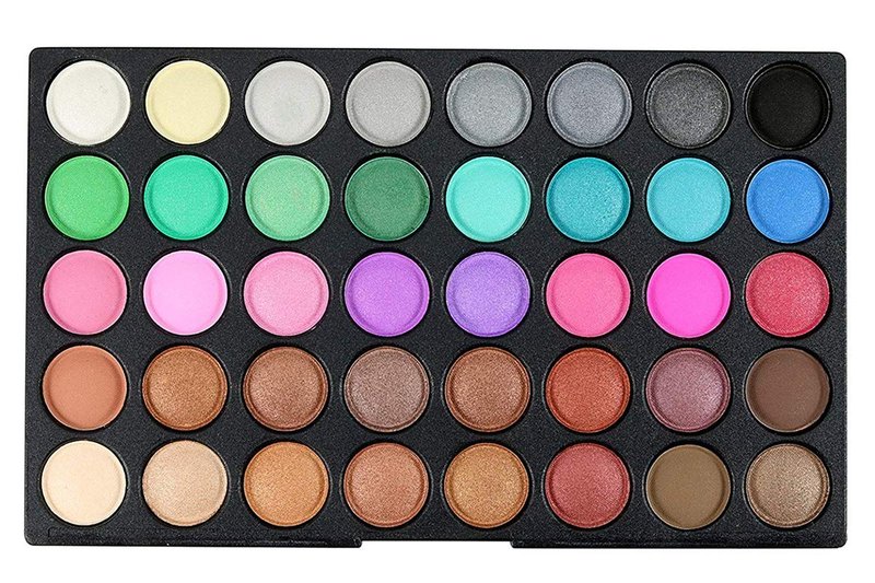 120 Colors Hightlight Eyeshadow Palette Makeup Gift Set, Pure Vie Professional Long Lasting Waterproof Matte Highly Pigments Shiny Shimmers Glitter Makeup Palette Colorful Cosmetic Eye Shadow Pallet