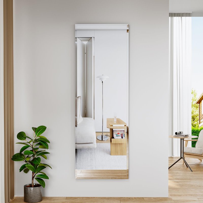 YUNSHANGGE wall Mirror Full Length,65X24 FullL ength Mirrorwallmounted,Bedroom/wall/Bathroom/Makeup Area/Cloakroom (65 * 24 Inch)