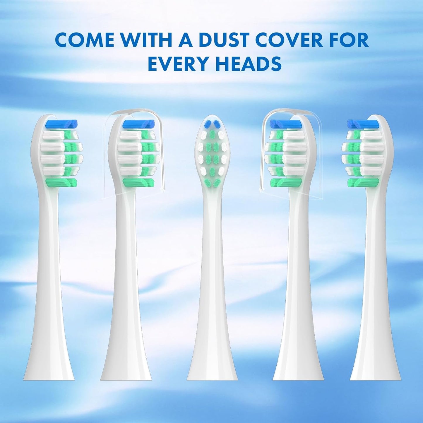 Replacement Toothbrush Heads for Philips Sonicare - 10 Pack Soft Electric Brush Heads for Optimal Plaque Control | Compatible with HX9023/65 Models