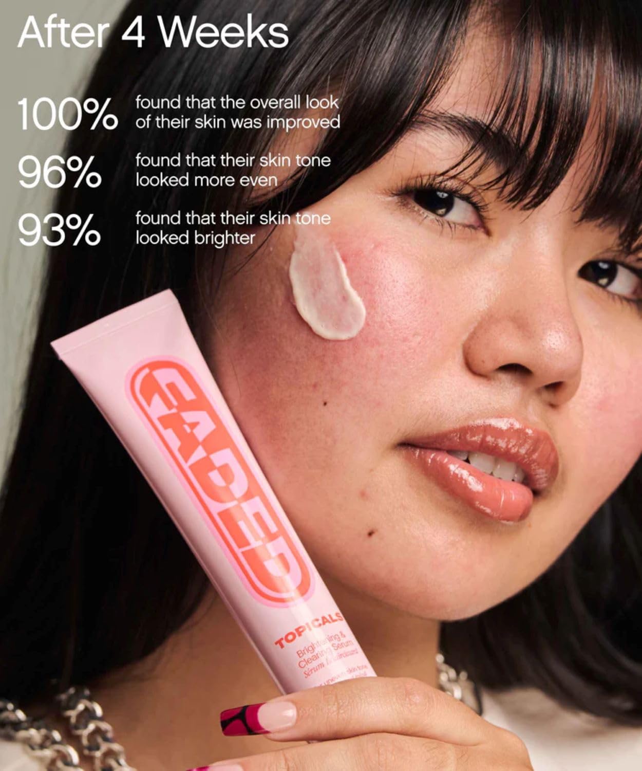 Topicals Faded Brightening Serum - Reduces Discoloration & Scars | Kojic Acid & Niacinamide | 1.7 Fl Oz