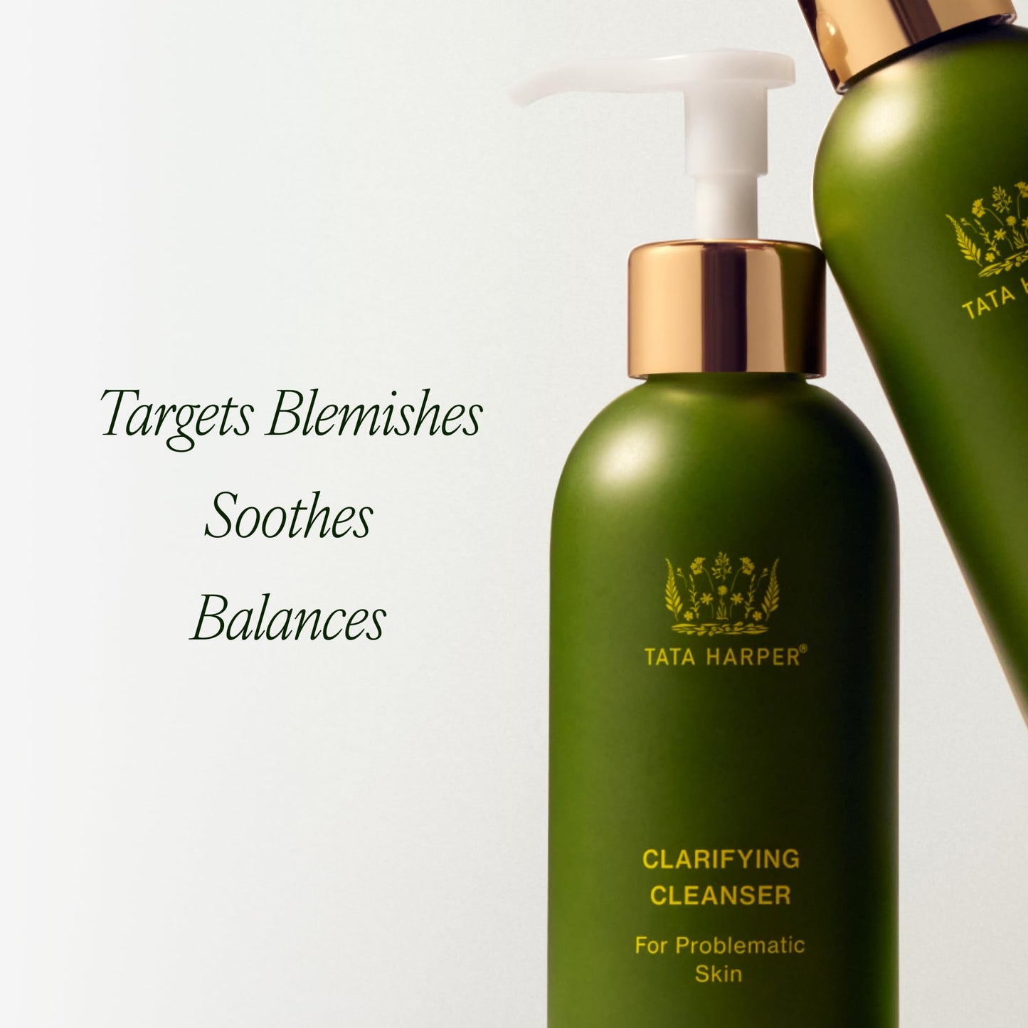 Tata Harper Clarifying Cleanser, Foaming Gel Cleanser for Blemish-Prone Skin, Sulfate-Free, Oily Skin Face Wash, Natural Skincare, 50ml