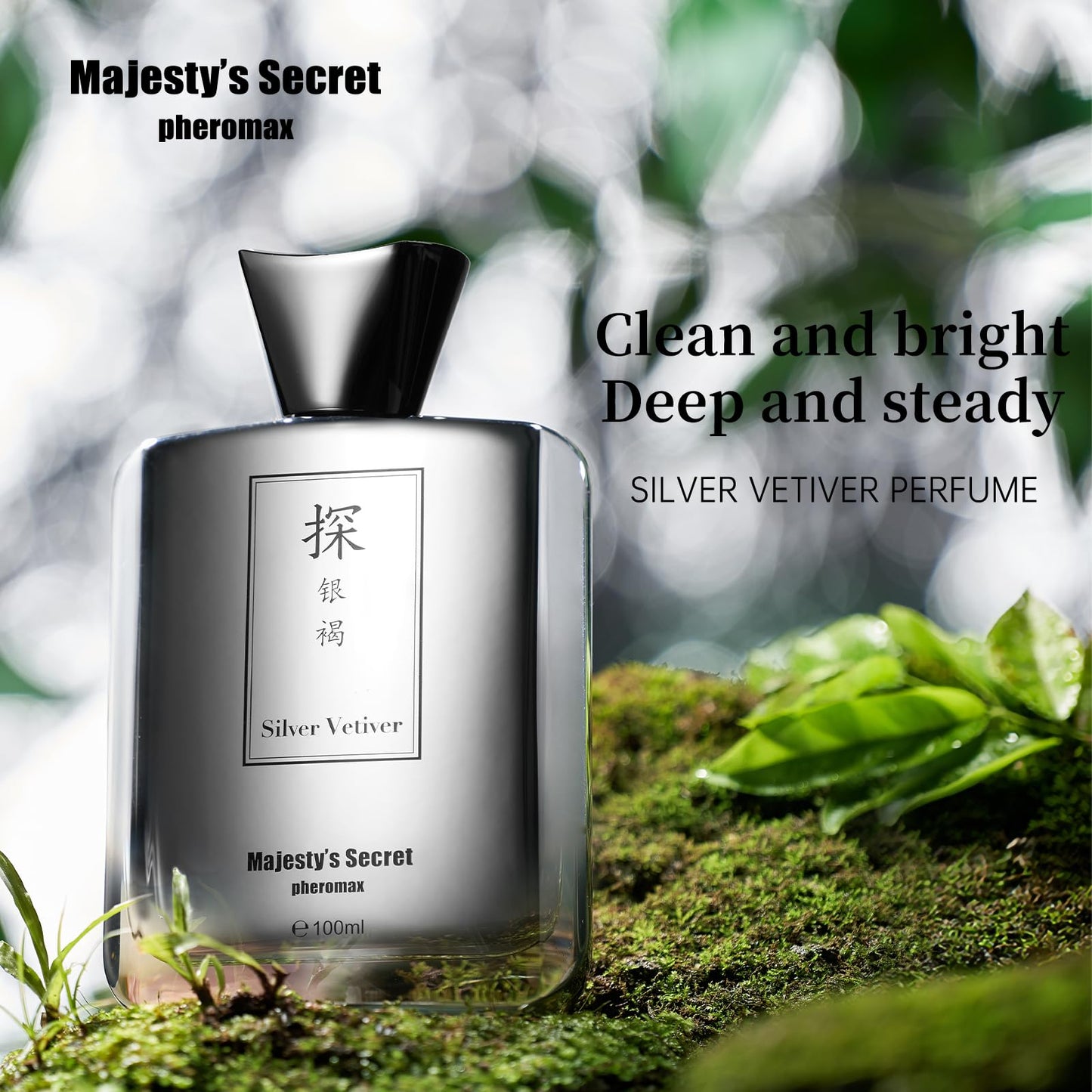 Fresh Woody Cologne for Men, 50ml Eau de Parfum with Grapefruit, Sage & Vetiver Notes – Long-Lasting Clean Masculine Fragrance for Office, Daily Wear & Gifts (TAN Silver Vetiver)