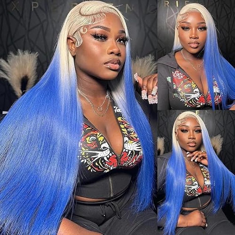 30 Inch 613 13x6 Lace Front Wig Human Hair 200% Density Straight Blonde Wig Human Hair 613 HD Lace Frontal Wig Human Hair Pre Plucked Blonde Glueless Wig for Women
