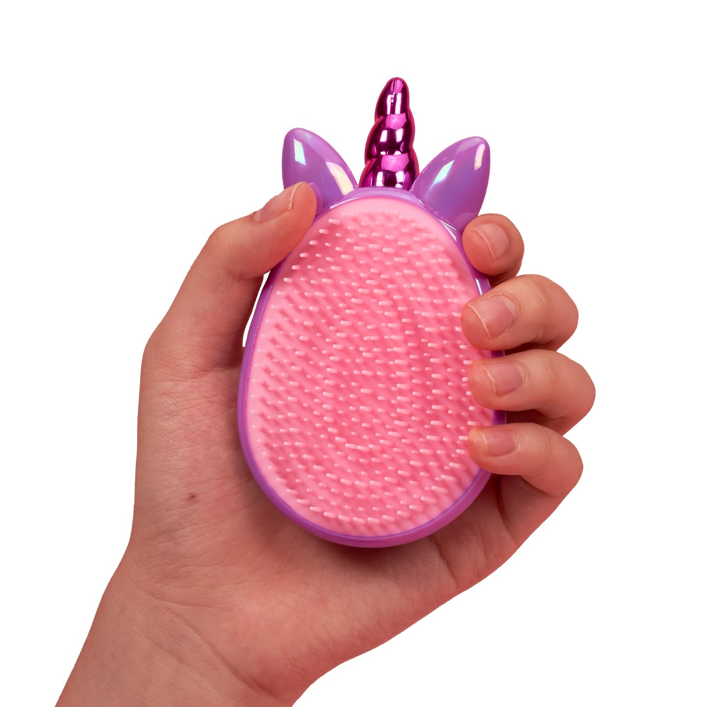 Red by Kiss Unicorn Detangler Brushes, Cute Kids Hairbrush Easy Wet Dry Hair Detangling & Styling, Scalp Massage & Smooth (Mini, Purple)