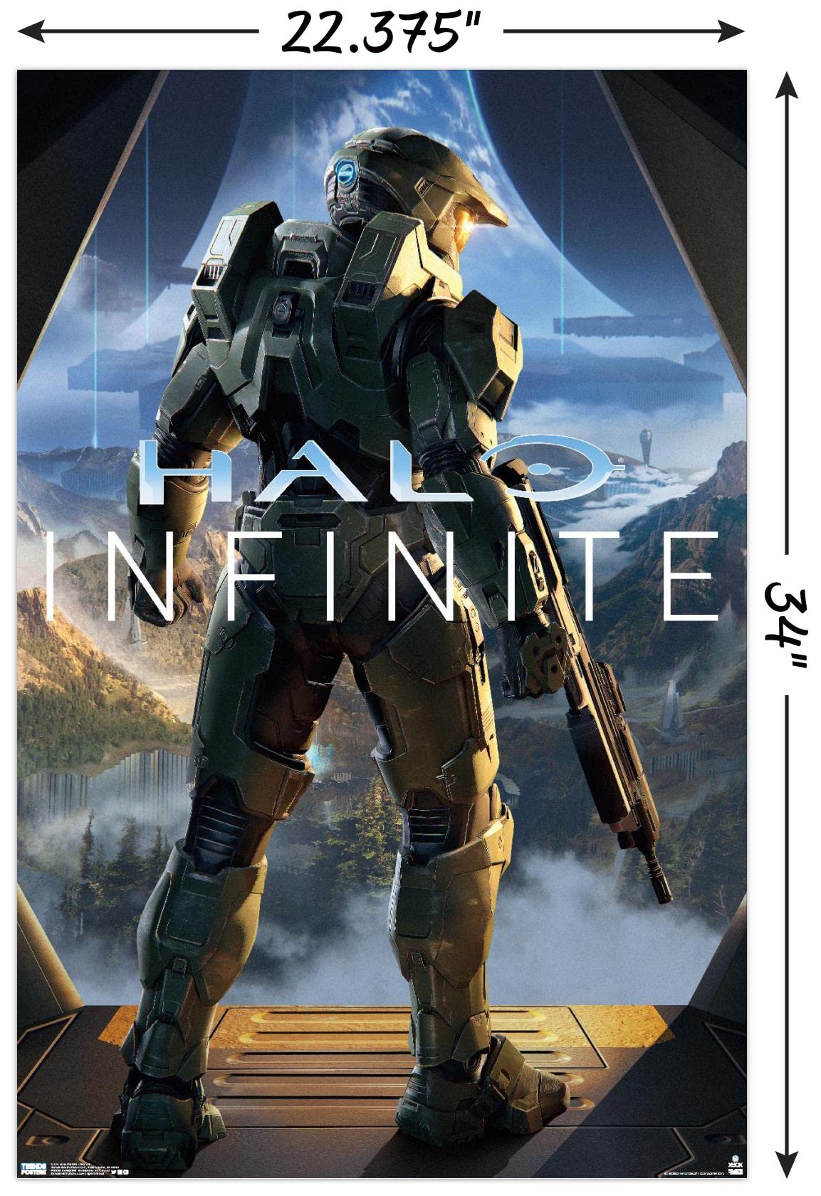 Trends International Halo Infinite - Key Art Wall Poster, 22.375" x 34", Unframed Version