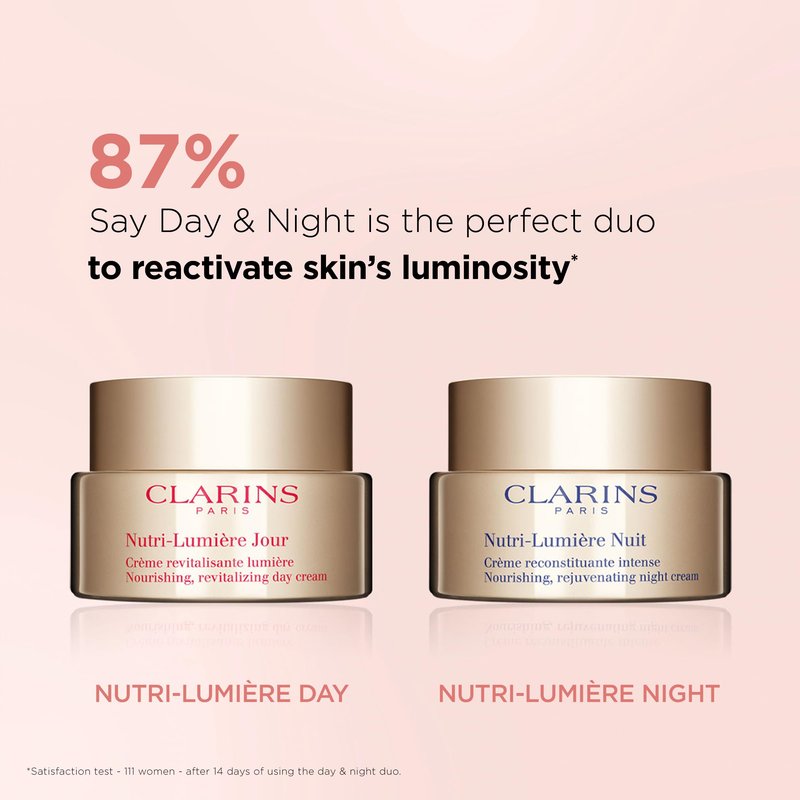 Clarins Nutri-Lumière Night Cream | Anti-Aging Moisturizer | Nourishes and Restores Vitality To Mature Skin | Visibly Lifts and Smoothes Skin | Minimizes Appearance Of Deep Wrinkles and Age Spots