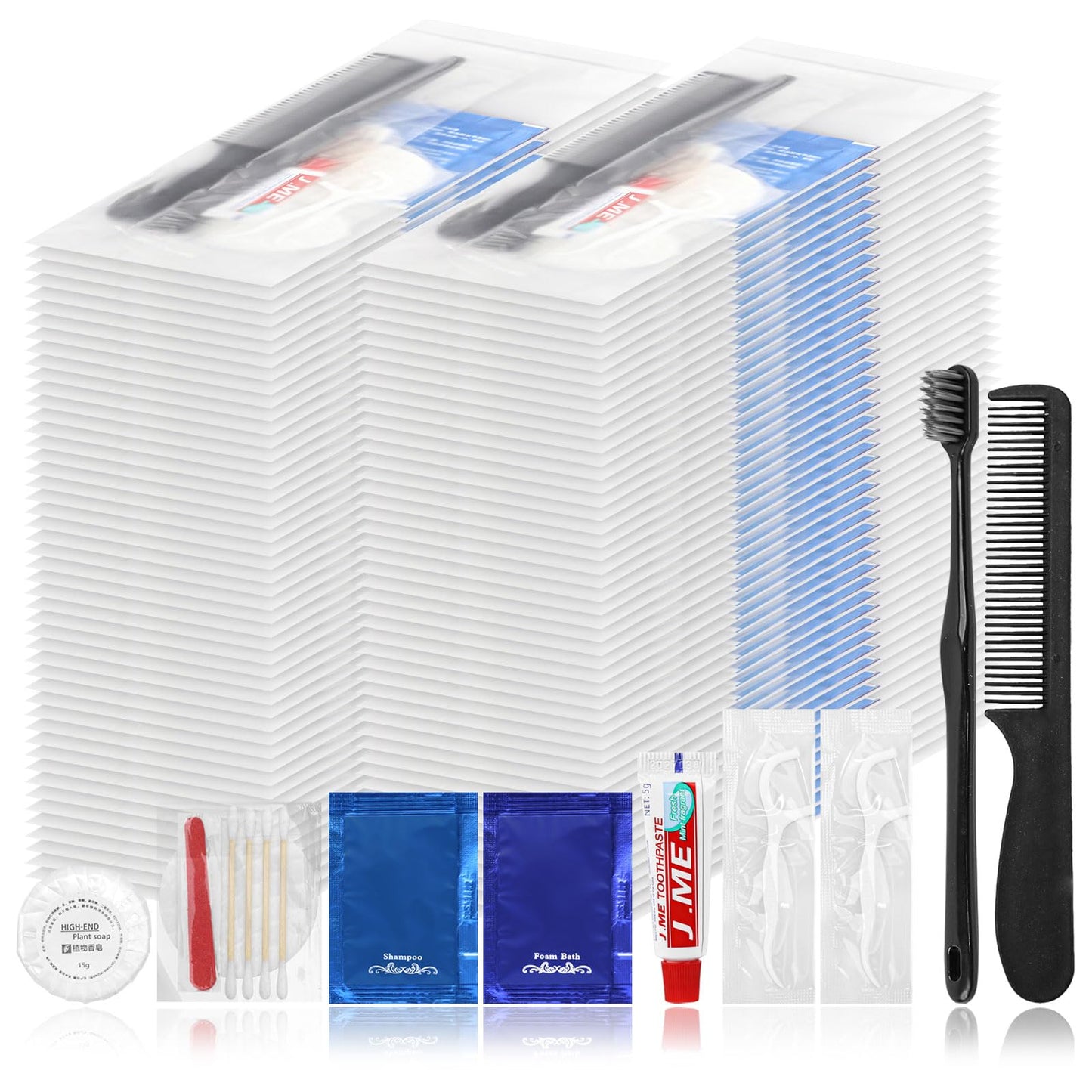 Hygiene Kit Bulk, Individually Packed, The Travel Hygiene Kit is Fully Equipped and Clean and Hygienic, Convenience Kits Suitable for Hotel, Camping, Home, Travel (30-Pack)