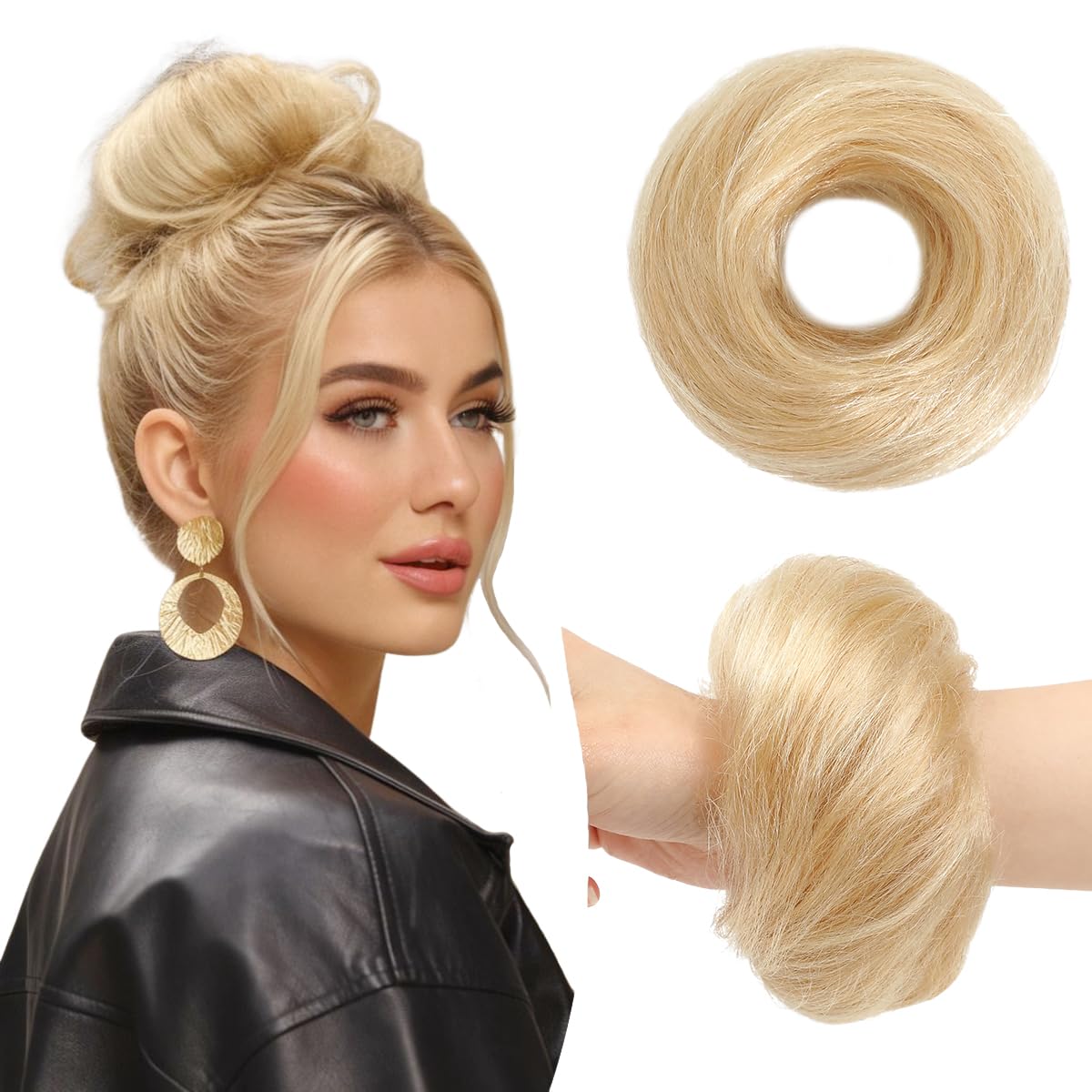 Tozoie Real Human Hair Adjustable Size Removable Secure Straight Secret Hairpiece for Women (Jet Black)