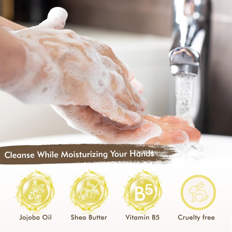 ROMIIE ZOI Lemon Scent Liquid Hand Soap Refills - Natural, Gentle & Moisturizing Formula - Family Size 3 Pack, Ideal for Liquid Soap Dispensers in Kitchen & Bathroom