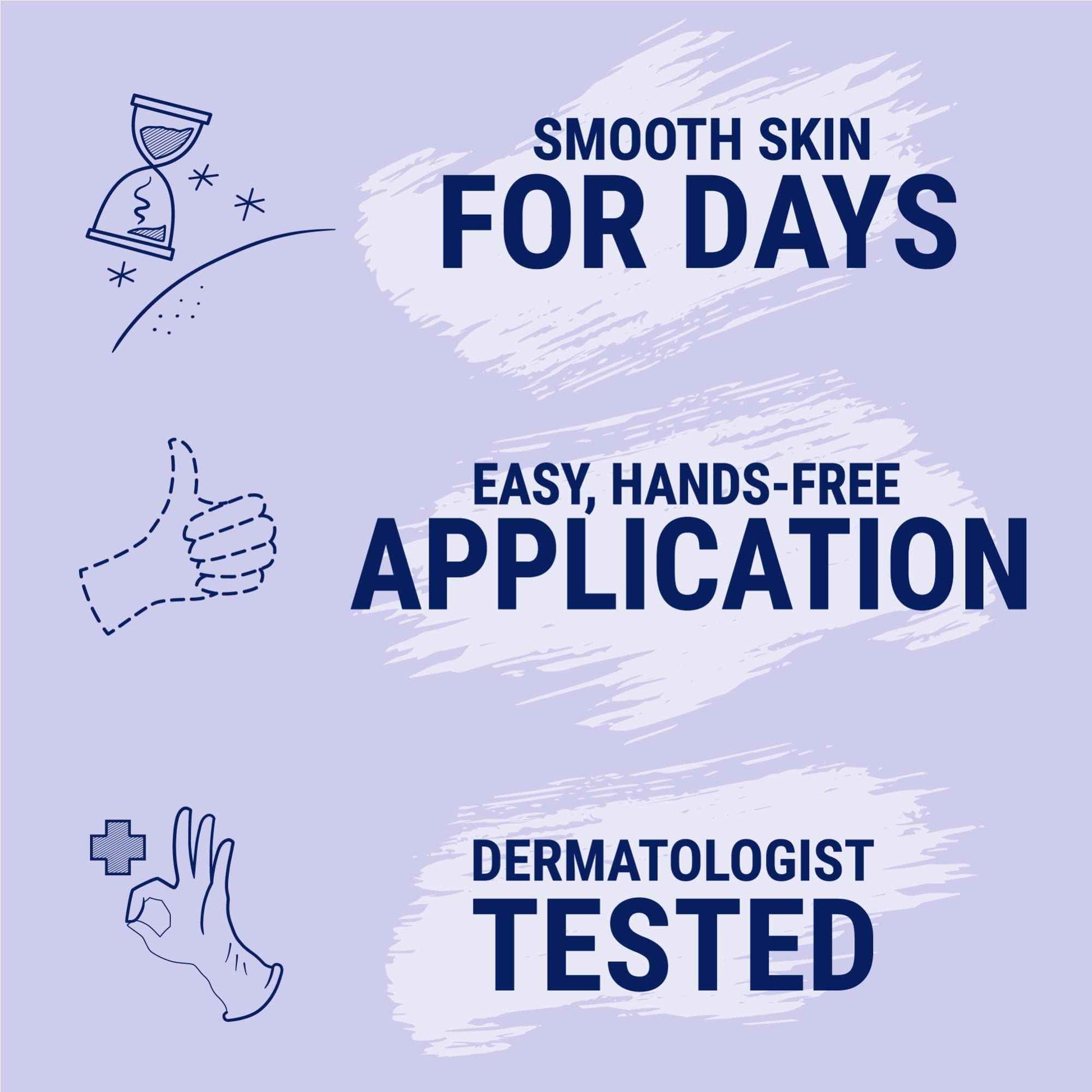 Nair Glide On Hair Removal Cream, Arm, Leg, and Bikini Hair Remover, Depilatory Cream, 3.3 Oz Stick (Pack of 2)