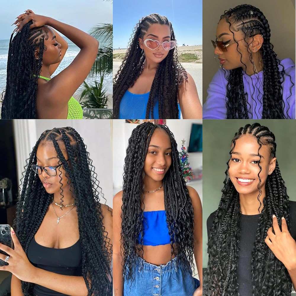 MUNONG Human Braiding Hair Deep Wave Bulk Human Hair for Braiding 50g 22 inch No Weft Curly Braiding Hair Bulk Human Braiding Hair for Boho Braids Hair Extensions Real Human Hair Natural Color