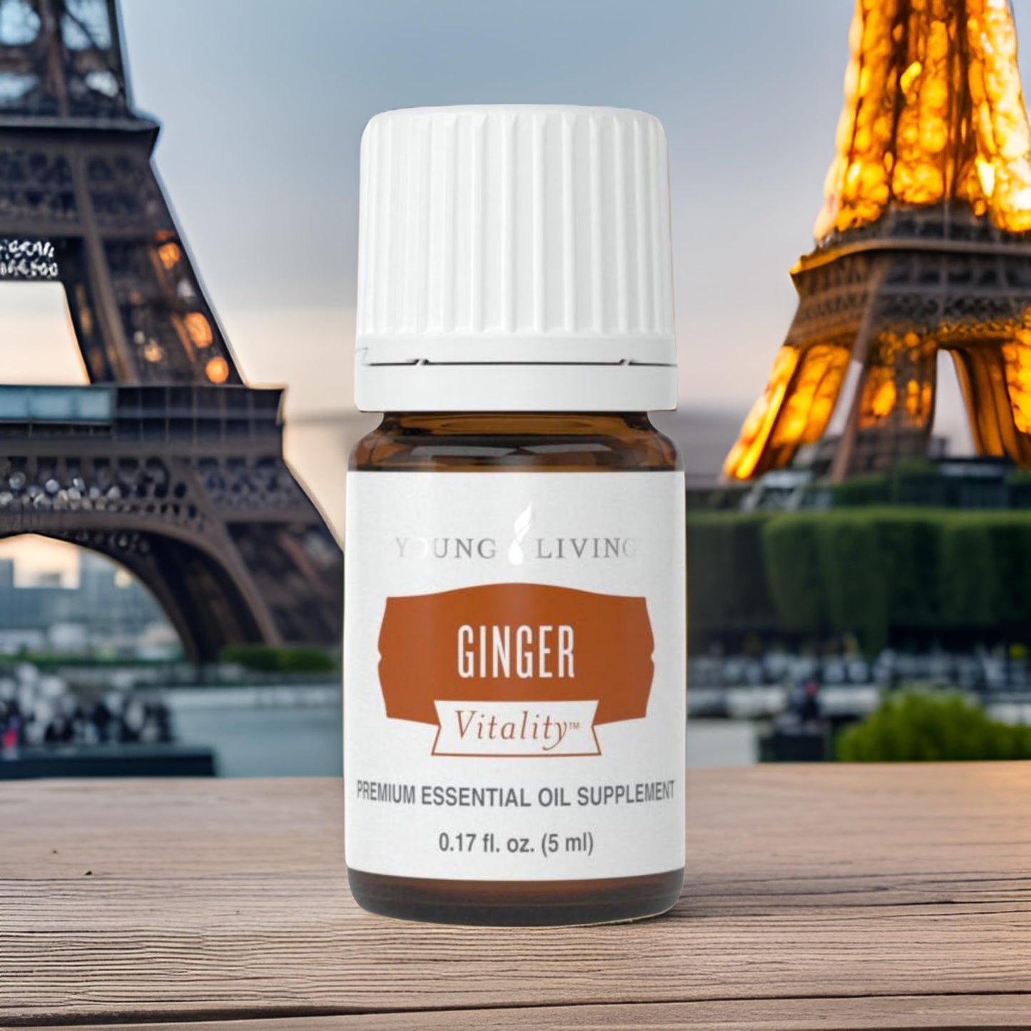 Young Living Ginger Vitality Essential Oil 5ml - Spicy Flavor Enhancer for Sweet and Savory Dishes - Digestive System Support - Culinary Aromatherapy for Cooking