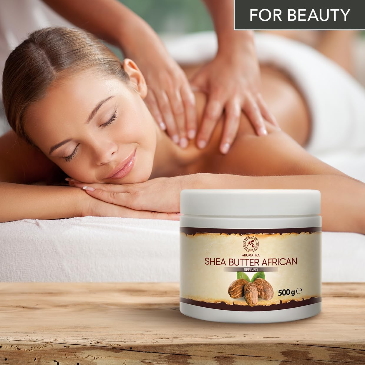 Refined Shea Butter 17.5 Oz | 100% Natural & Pure Body Care - Hair, Face, & Skin Moisturizer