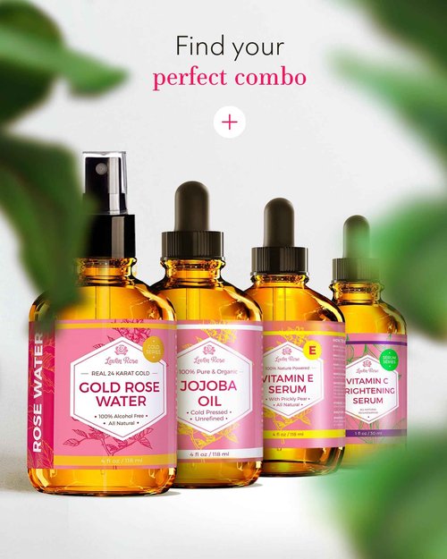 24 Karat Gold Rose Water Toner by Leven Rose Natural Moroccan 24K Rosewater Toner 4 oz