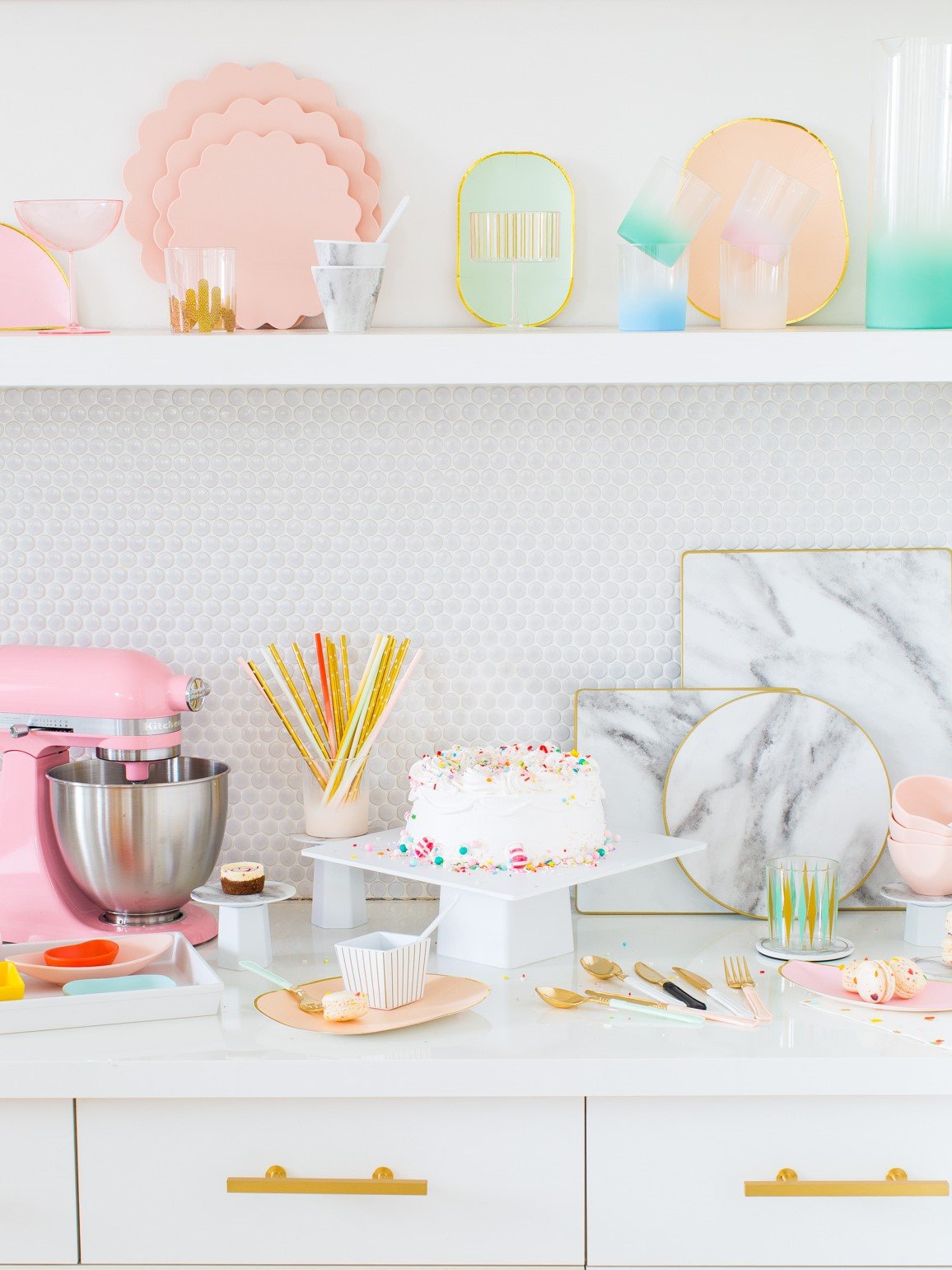 Sugar & Cloth Marble Melamine Dessert Cup and Spoon Set, 8-Piece, Service for 4