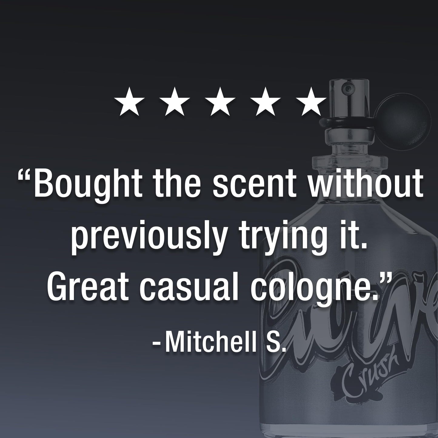Curve Crush Men's Cologne Fragrance Spray, Casual Day or Night Scent, 4.2 fl oz