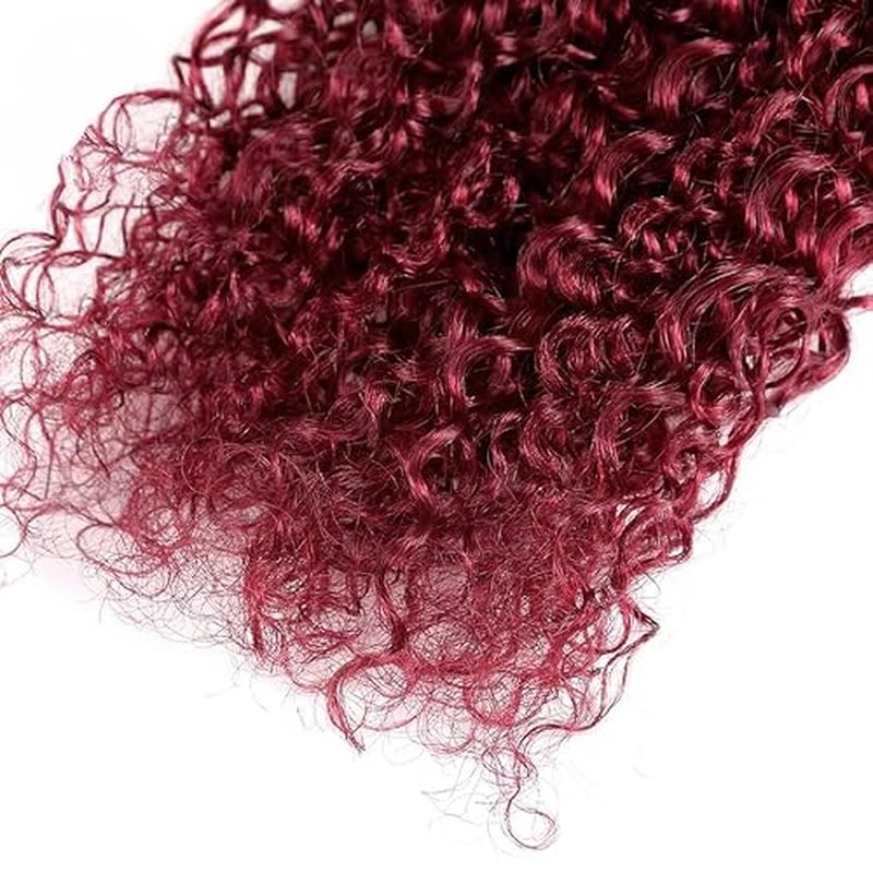 Burgundy 99J Water Wave Human Hair Bundles 26 28 30 inch Wine Red Human Hair Bundles Burgundy 100% Unprocessed Raw Quick Weave Hair for Black Women