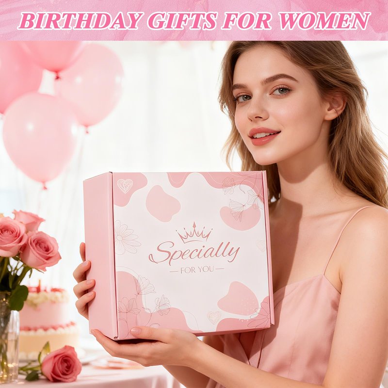 Pink Birthday Gifts for Teen Girls Women, Mother's Valentine's Day Christmas Gift Set for Mom Her Girlfriend Tween Girl Best Friend Wife Sister, Gift Ideas for Teenage Girls