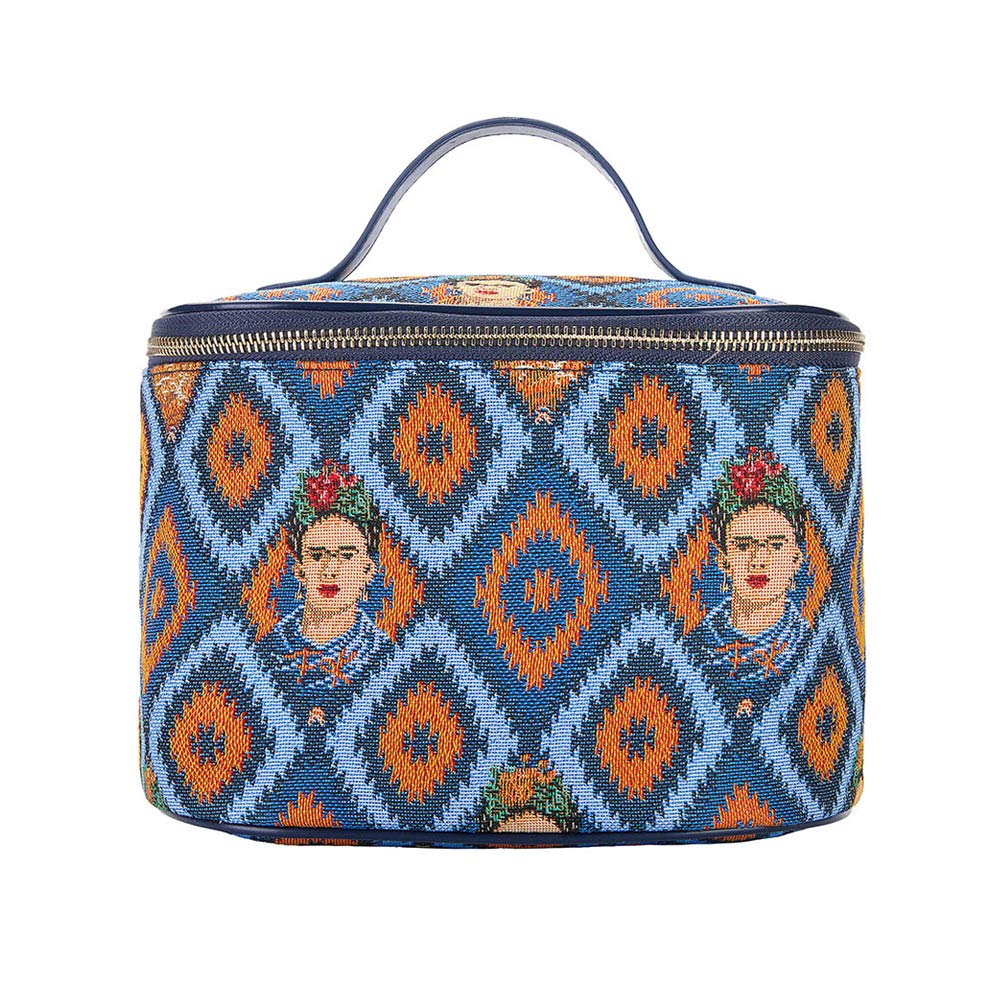 Signare Tapestry Toiletry Bag Makeup Organizer bag for Women with Mexican Folk Art Design