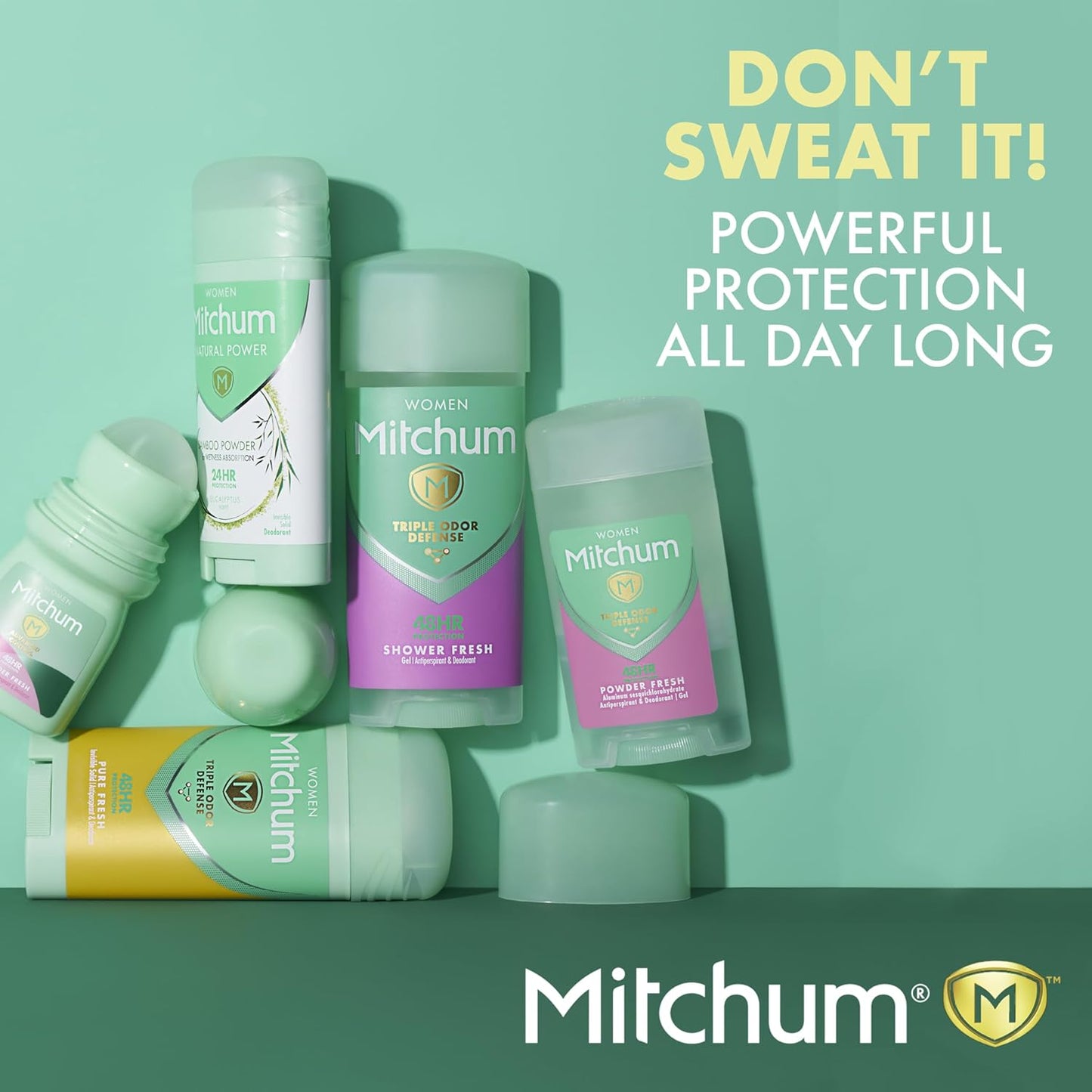 Mitchum Women’s Triple Odor Protection Antiperspirant & Deodorant Gel, Powder Fresh, 48HR Protection, 3.4 oz