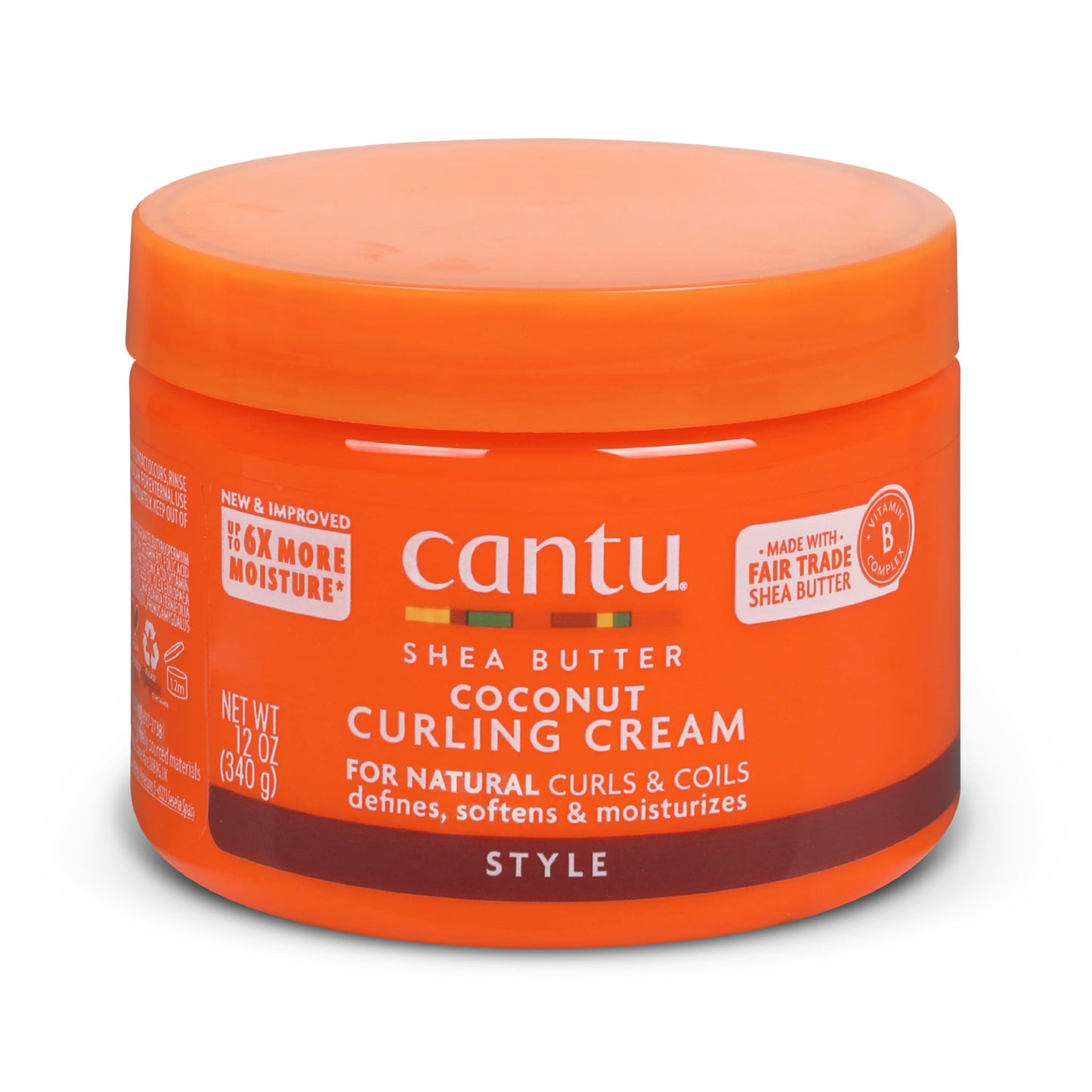 Cantu Coconut Curling Cream with Shea Butter for Natural Hair, 12 oz