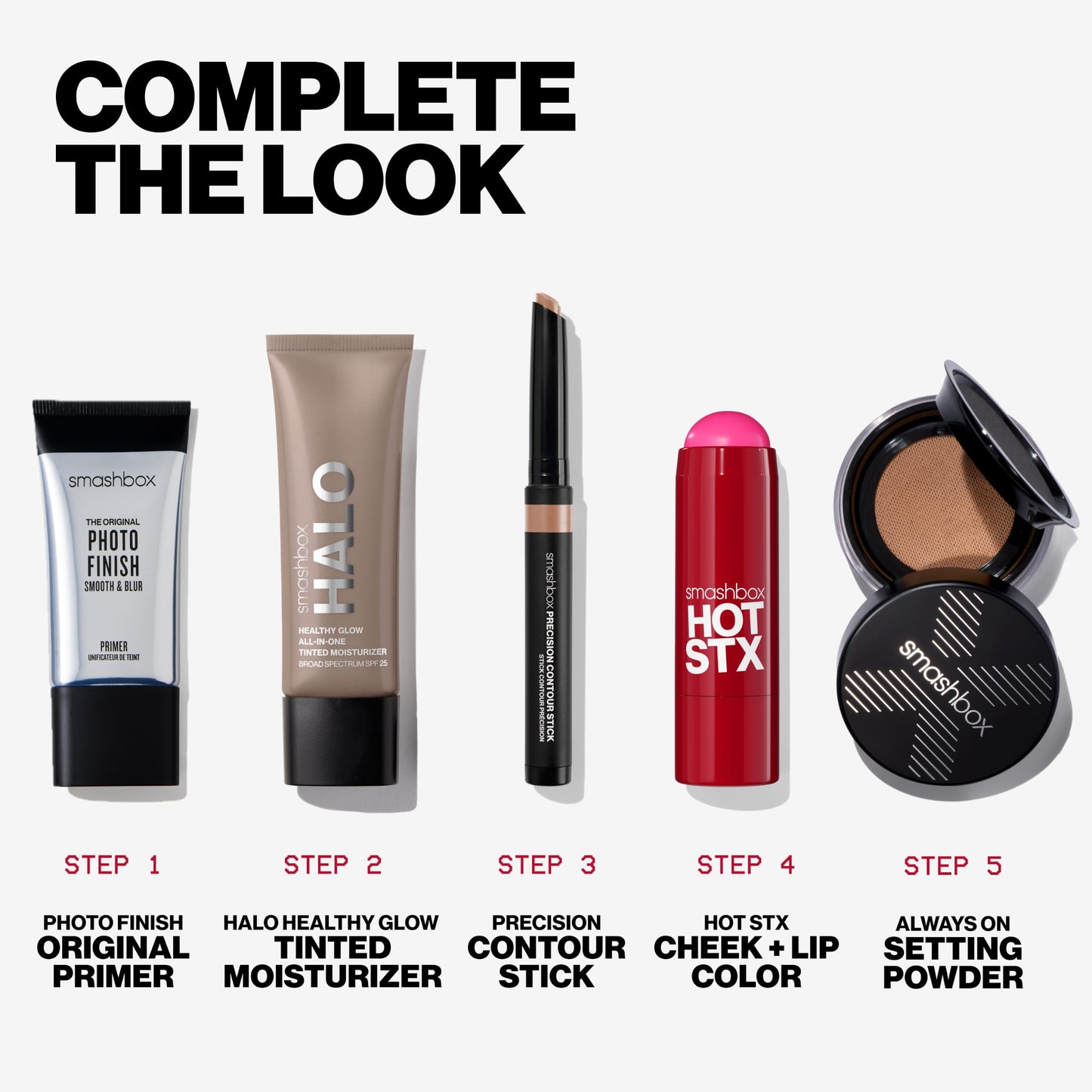 Smashbox Halo Healthy Glow Tinted Moisturizer with SPF 25 | 24-Hour Hydrating Skin Tint with Buildable Coverage and Dewy Finish | Hyaluronic Acid & Niacinamide for Face, Light Olive, 1.4 Fl Oz
