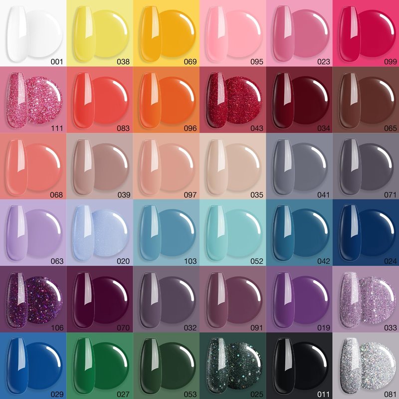 AZUREBEAUTY 170Pcs Dip Powder Nail Kit Starter 36 Colors Pink Red Purple Christmas Dipping Powder with Base/top Coat Activator Dip Liquid Set + Nail Removal Accessories Set for Gift
