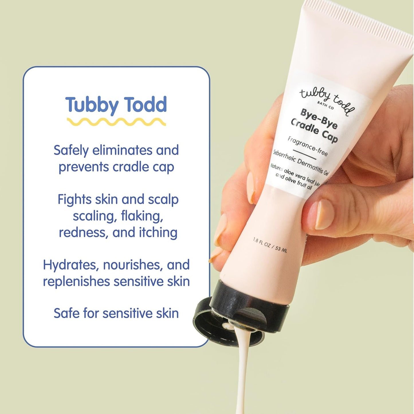 Cradle Cap Baby Hair Treatment Kit - Bye-Bye Cradle Cap Gel, Silicone Brush & Ointment | Gentle for Sensitive Skin