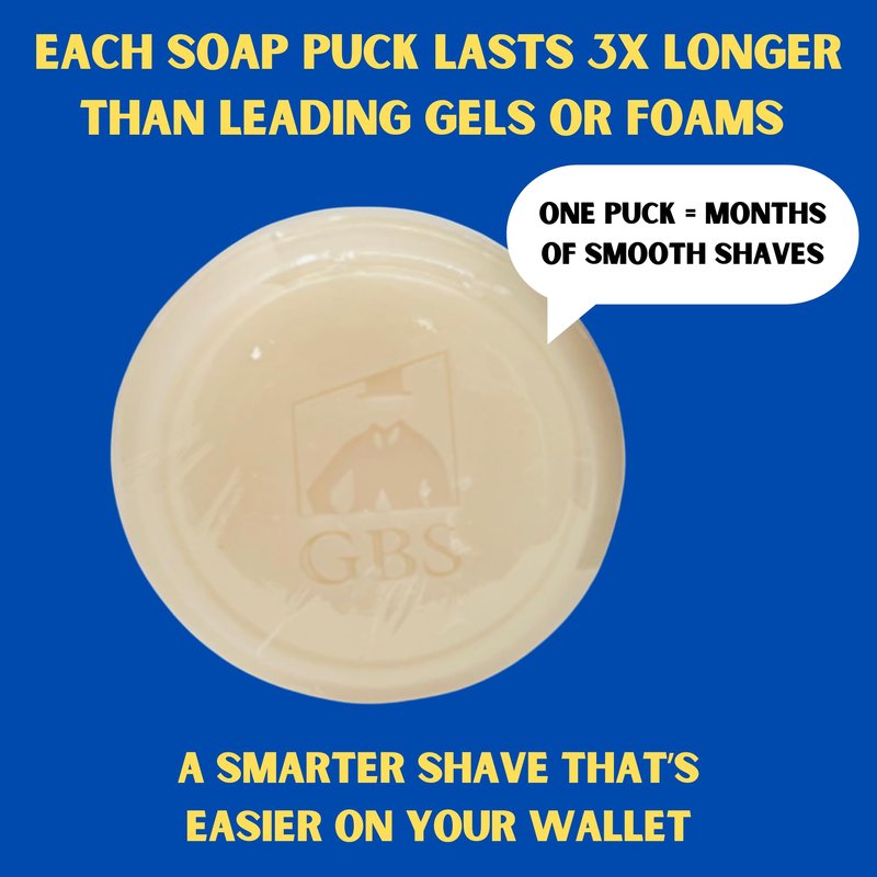 GENTS Men's Shaving Soap 97% All Natural Enriched With Shea Butter and Glycerin, Creates Rich Lather Form (6 Pack Variety)