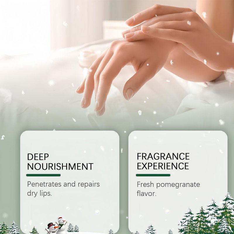 NovaCharm Christmas Hand Cream and Lip Balm Gift Set for Women & Girls, 8PCS Holiday Moisturizing Set with Shea Butter & Avocado Oil – Hydrating, Nourishing, Smoothing Skincare Set for Winter