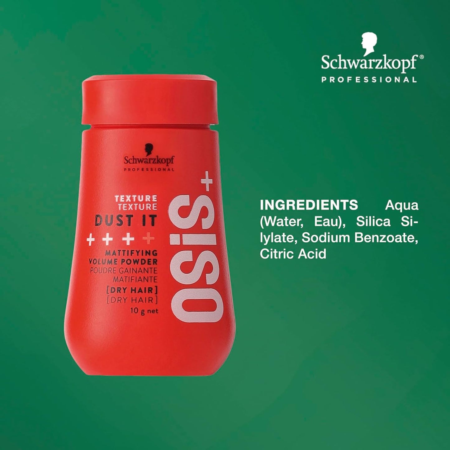OSiS+ Dust It Volume Powder - Mattifying & Texturizing Hair Styling Powder | Strong Hold & Control