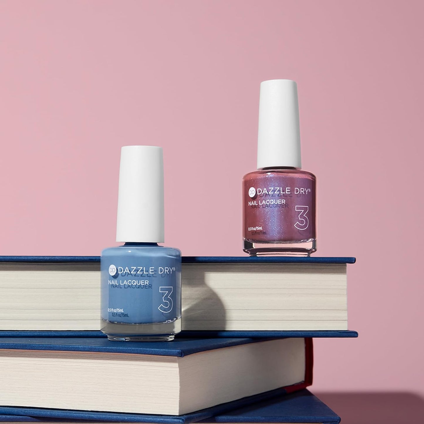 Dazzle Dry Nail Lacquer - School Spirit Mauve with Blue Shimmer | Full Coverage 0.5 fl oz