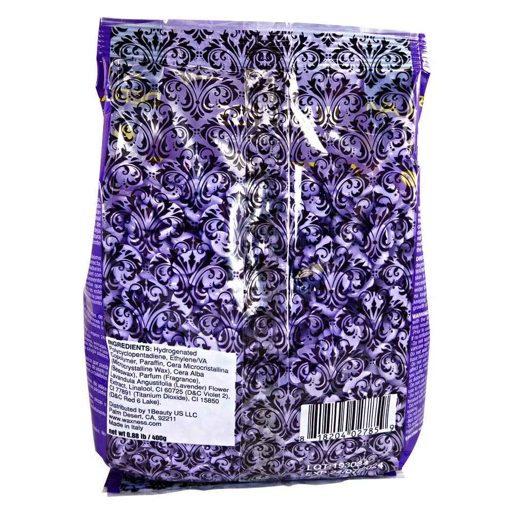 Waxness Premium Luxury Lavender Face Hard Wax Beads 0.8 lb / 400g