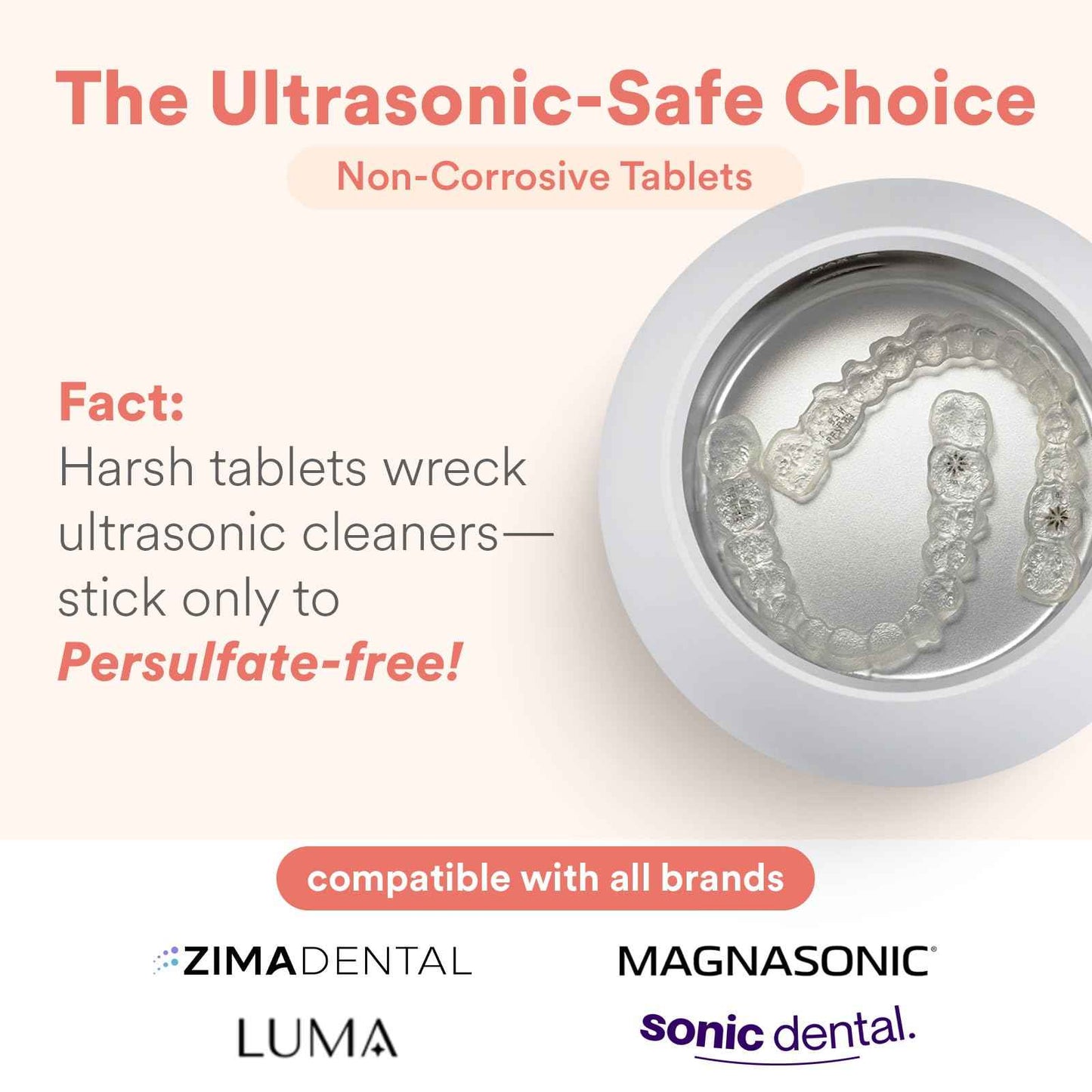 Weiss Naturals Retainer Cleaning Tablets, Invisalign Cleaner, Remove Stains, Odors & Plaque, FSA & HSA Eligible, Night Guard Cleaner PERSULFATE & DYE-FREE 2-Month Supply, Denture Cleaners, 60 Tablets