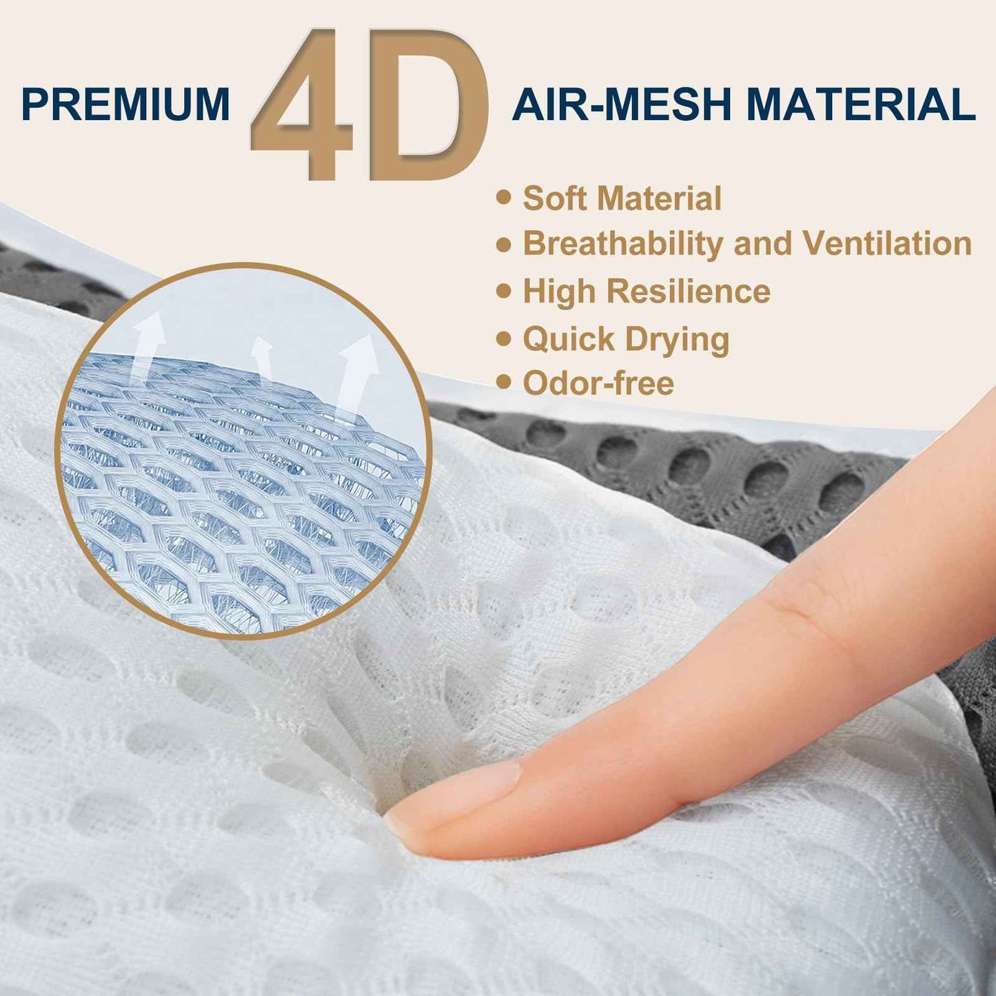 ZYIDBNG Bath Pillow for Tub Ergonomic Cat Shape and Bear Shape Design Bath Pillow for Head and Neck Support SPA Gift Bathtub Pillow 4D Air-Mesh with Suction Cups Washable Gray(1 Pack)