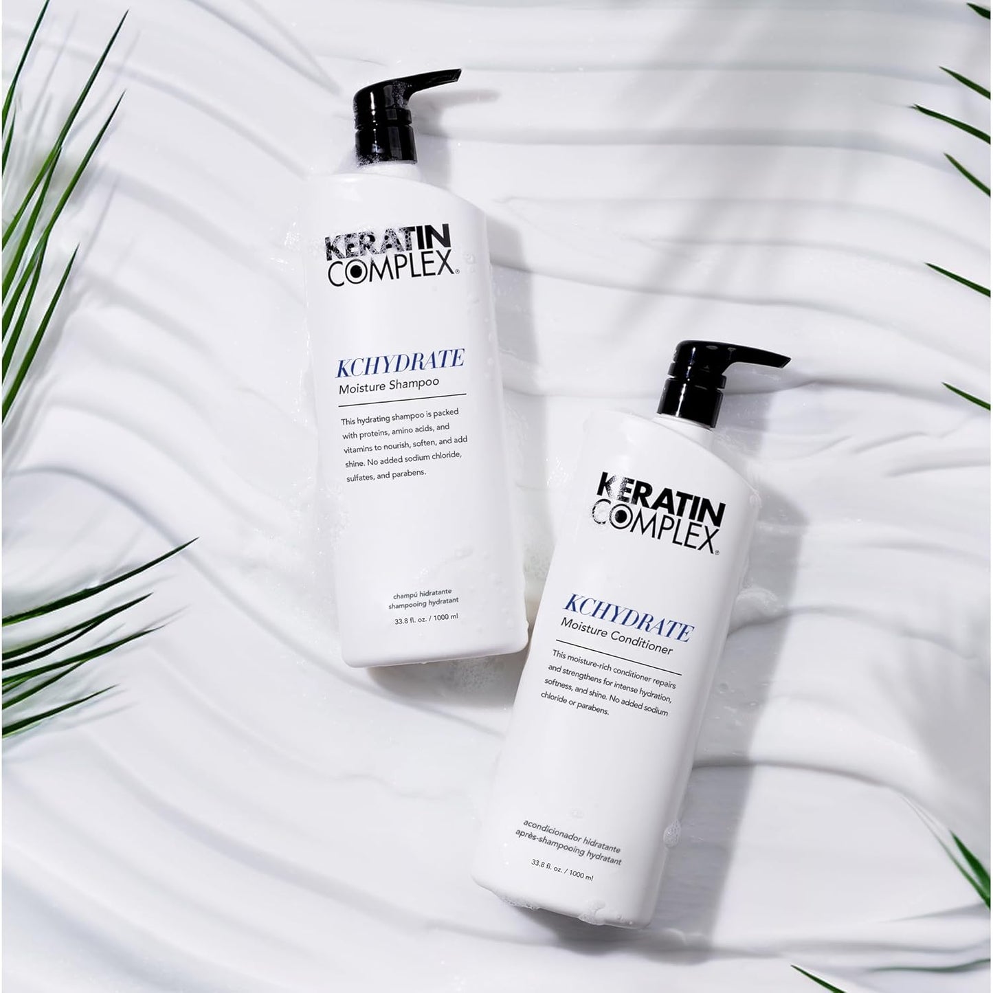Keratin Complex Hydrating Shampoo - 33.8oz | Moisturizing Formula for Soft, Healthy Hair