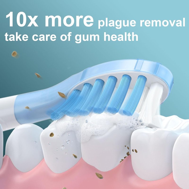 Replacement Toothbrush Heads for Philips Sonicare | 8-Pack Compatible with ProtectiveClean C3, G3, W3, C2, 4100, 9044 - White
