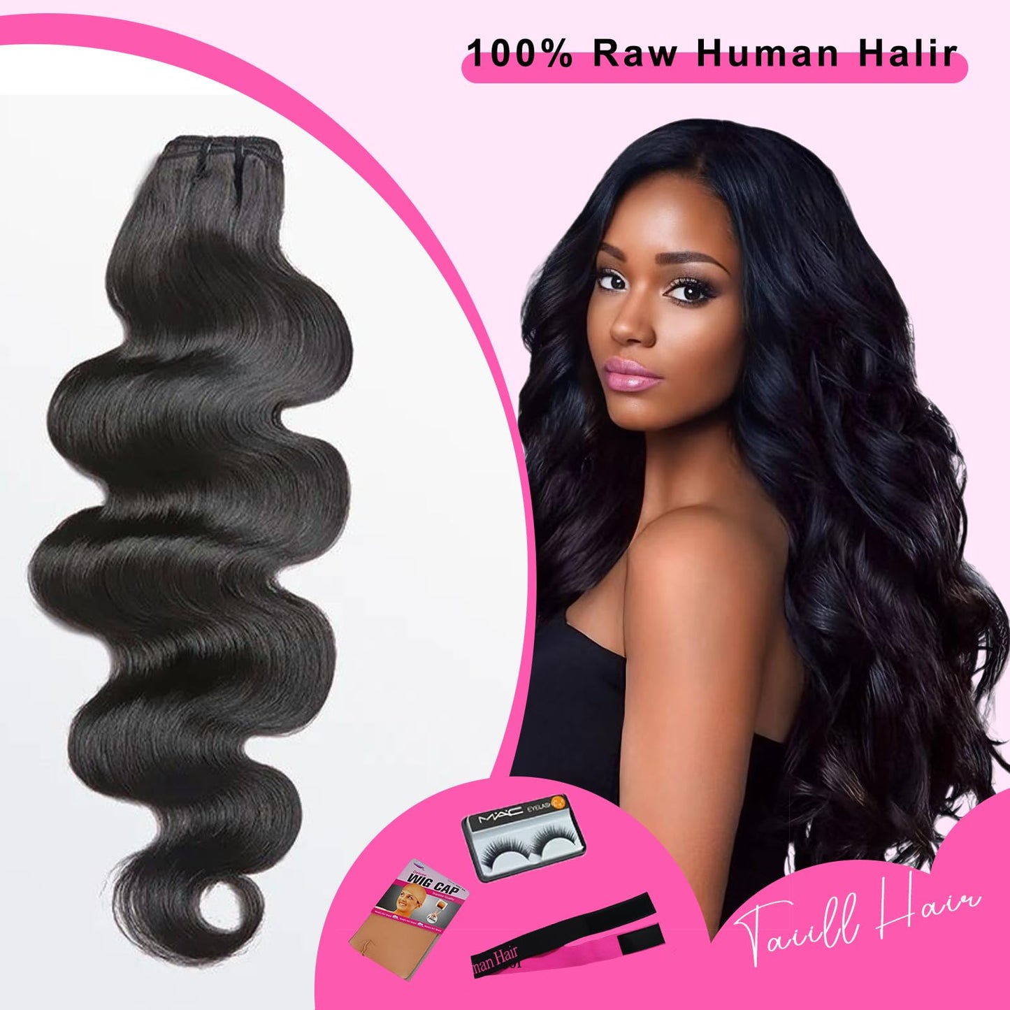 12A Human Hair Bundles Body Wave 100% Unprocessed Brazilian Virgin Bundles Human Hair Real Human Hair Extensions Natural Black