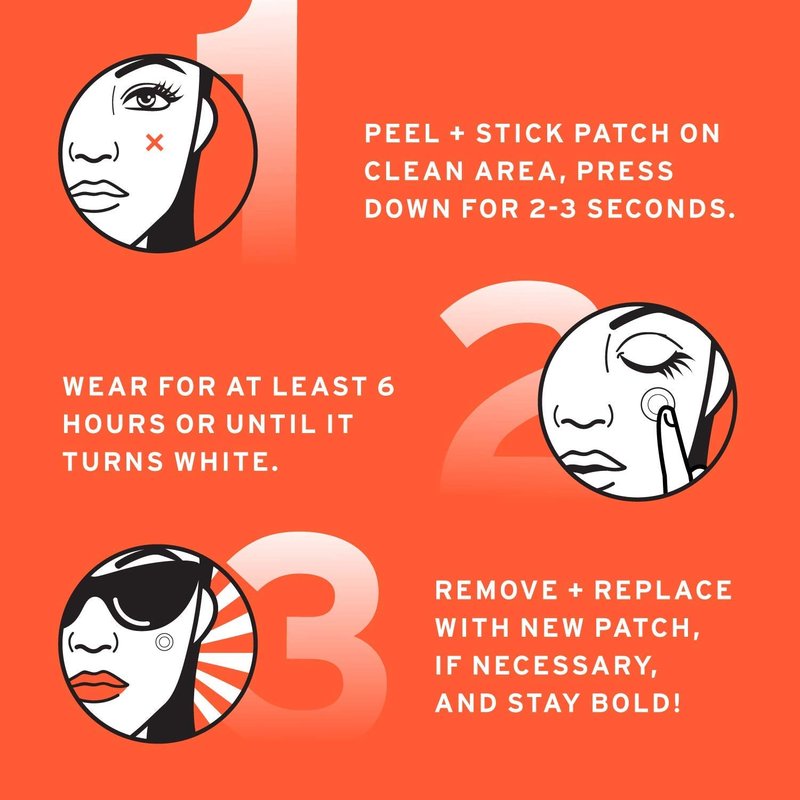 No Bad Stuff - Healing Acne Patches with Hydrocolloid, Waterproof, Invisible Pimple Patches, Wear Under Makeup & Sunscreen, Acne Skin Care for Women & Men, Spot Patches for Pimples, 72 CT