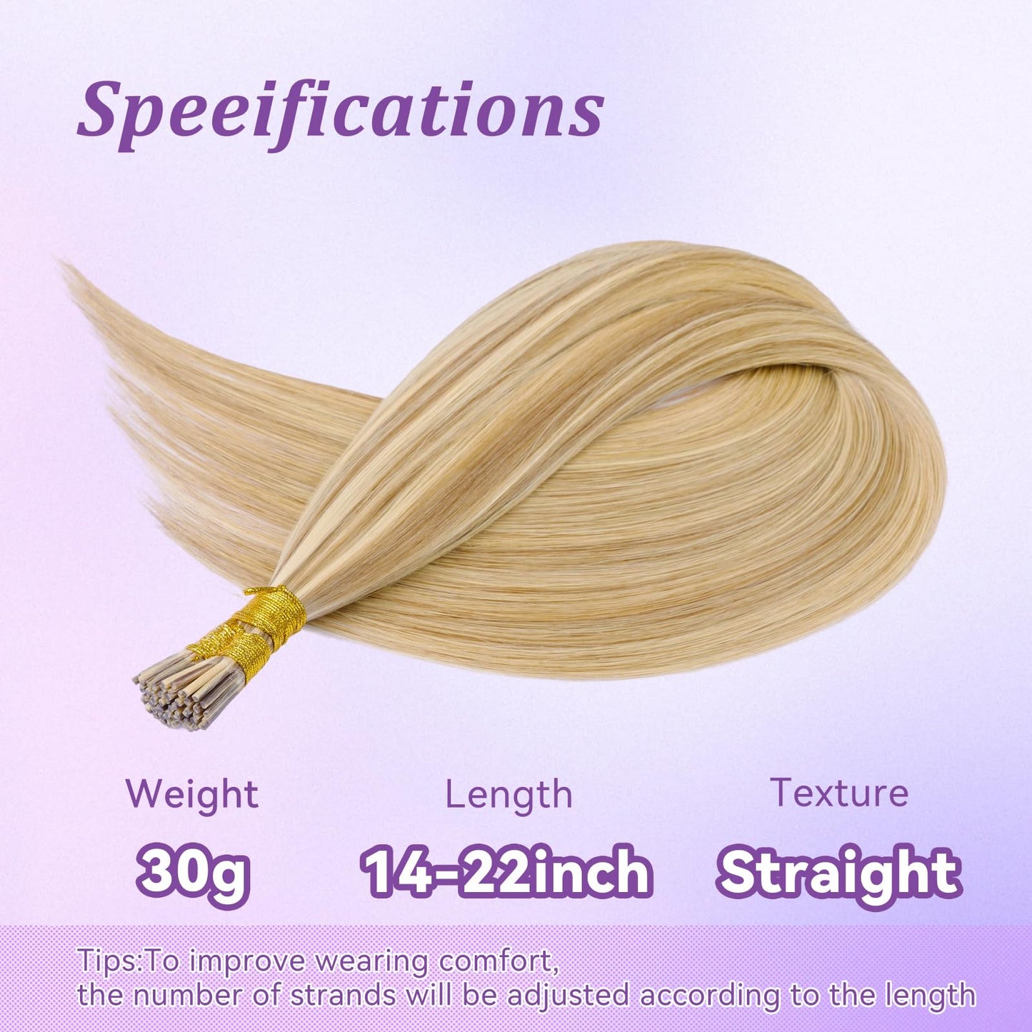 Microlink Hair Extensions Human Hair D7/60 Blonde Brown 30g/Pack Micro Link Remy Hair 22 inch Microbead Micro Loop Hair Extensions Real Human Hair Soft and Glossy Longer Life