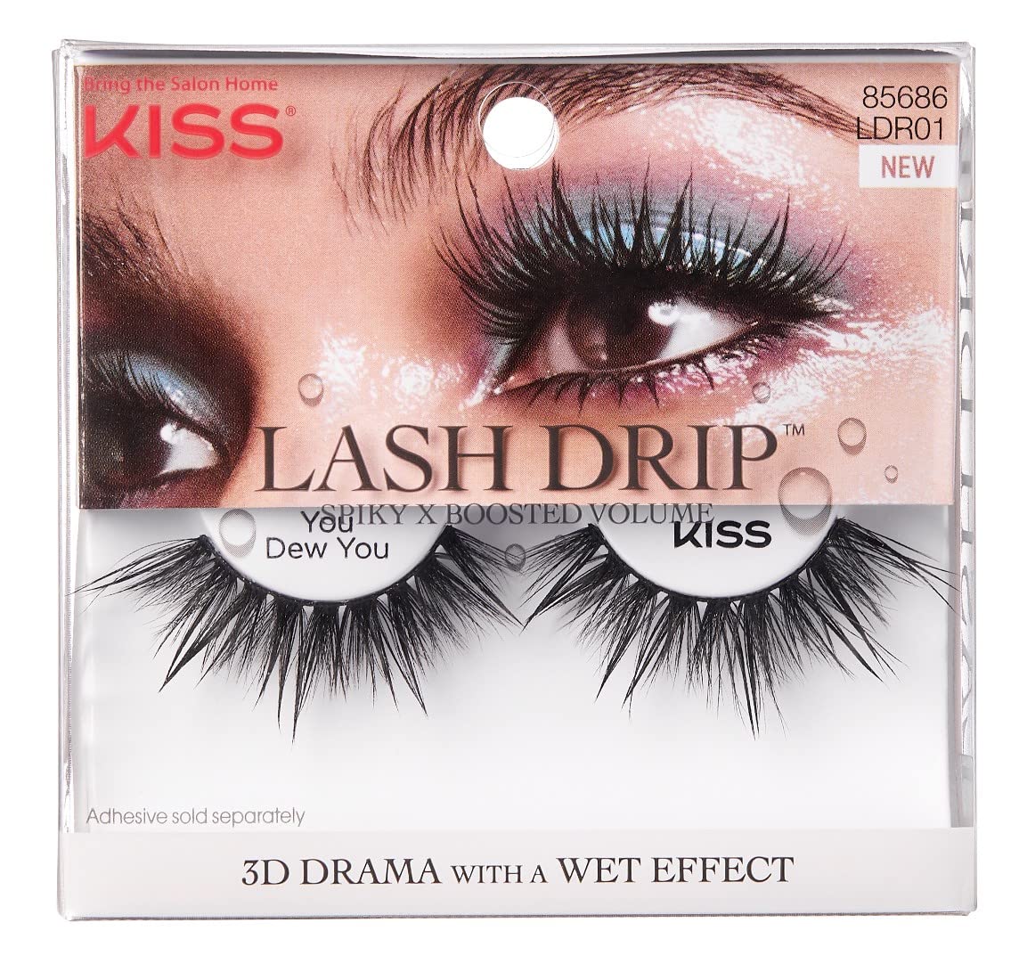 Kiss Lash - Drip You Dew You False Eyelashes | Pack of 6 for Glamorous Look