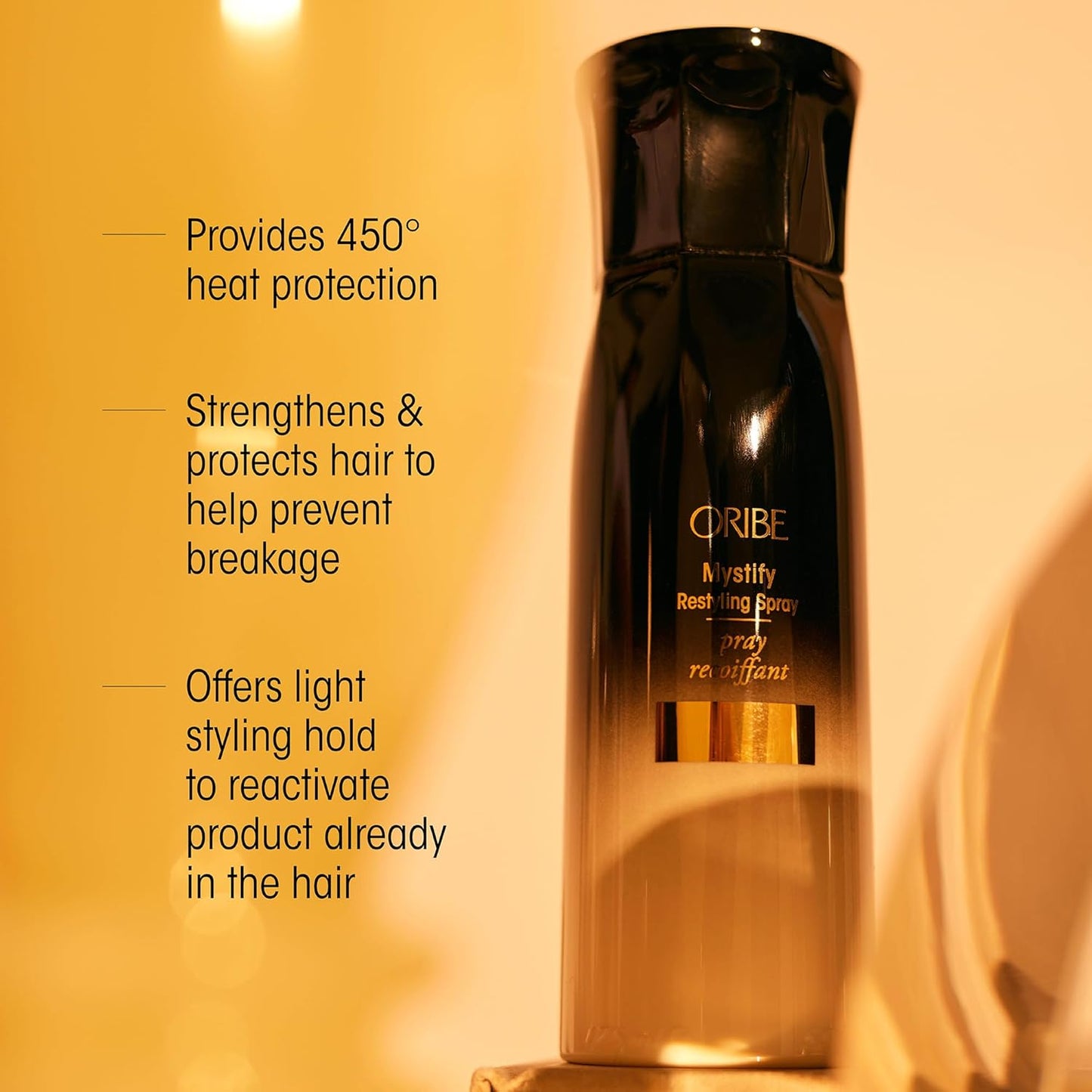 Oribe Mystify Restyling Spray - Lightweight Heat Protection Mist | Revives Style & Strengthens Hair | 1.7 oz