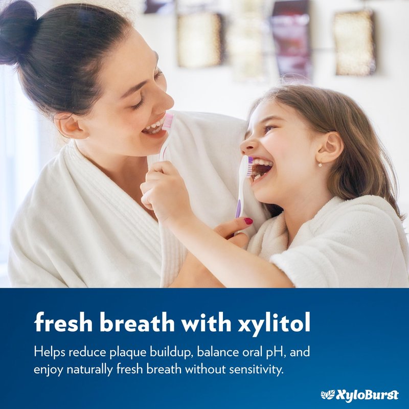 XyloBurst Hydroxyapatite Toothpaste with Xylitol - Fluoride-Free Hydroxyapatite Toothpaste, SLS-Free, Paraben Free, Cruelty Free, Made in the USA, Cool Mint, 4 oz Tube (3 Tubes)