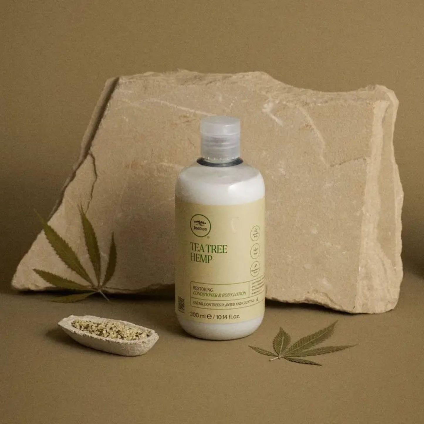 Tea Tree Hemp Restoring Conditioner & Body Lotion, 2-in-1 Hydration, For All Hair Types, 33.8 fl. oz.