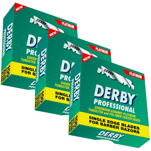 300 "Derby Professional" Single Edge Razor Blades for straight razor