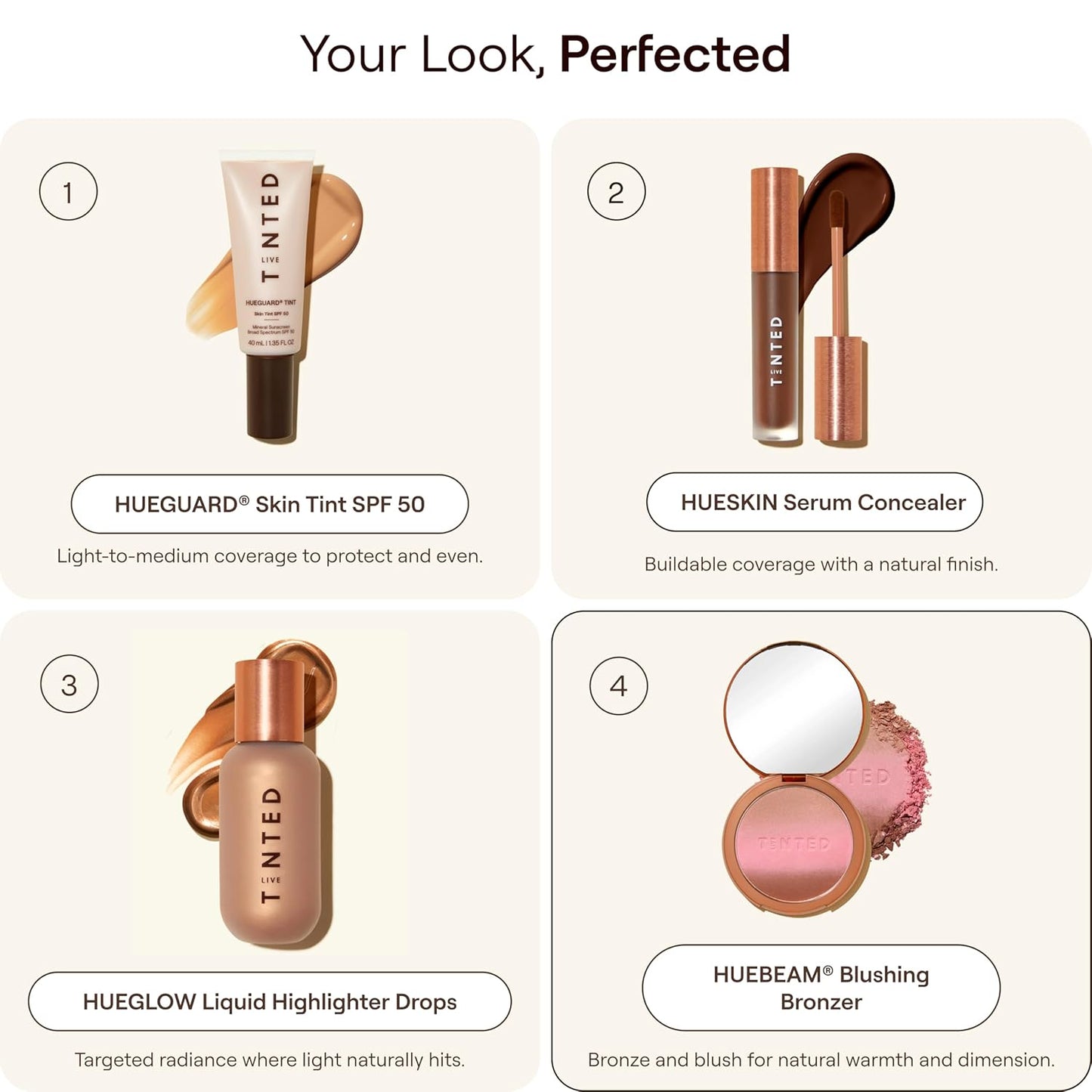 Live Tinted Huebeam Blushing Bronzer - Lightweight, Buildable & Blendable Formula for Sunkissed Skin | Sahara Sunset Color