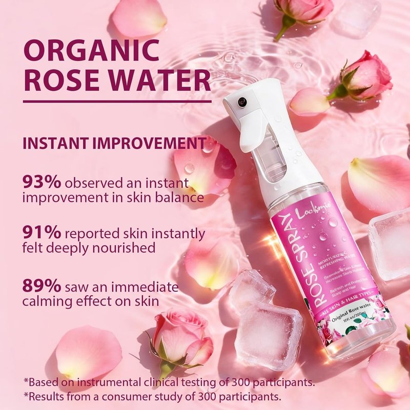 Rose Water Spray - Hydrating Face Mist for All Skin Types | 10 Fl Oz, Alcohol-Free & Gentle Formula