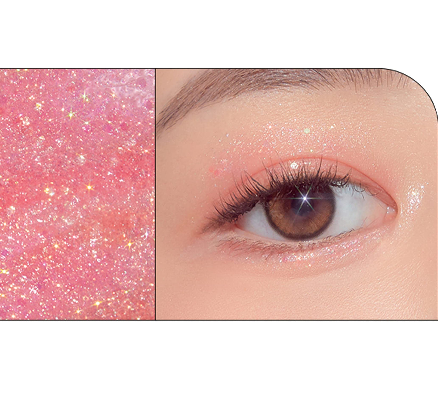TONYMOLY Lovely Beam Bling Glitter 03 Pink Beam – Multi-Use Glitter for Eyes, Under-Eye Highlight & Eye Makeup, Sparkling Korean Cosmetic for Defined, Youthful Looks